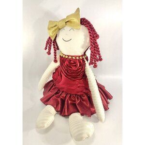 Woof & Poof 2013 Rag Doll Shelf Sitter Red Rosettes Valentines Day - Christmas